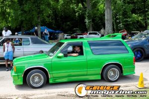 Custom trucks on display during Slamology 2026 Trucks