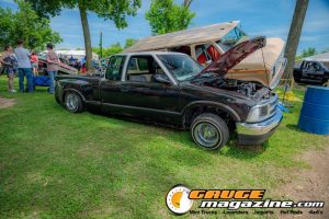 Custom trucks on display during Slamology 2026 Trucks