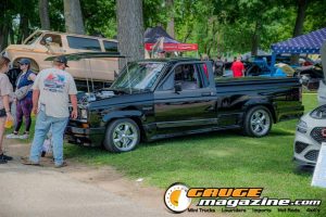 Custom trucks on display during Slamology 2026 Trucks