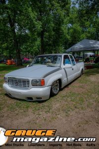 Custom trucks on display during Slamology 2026 Trucks